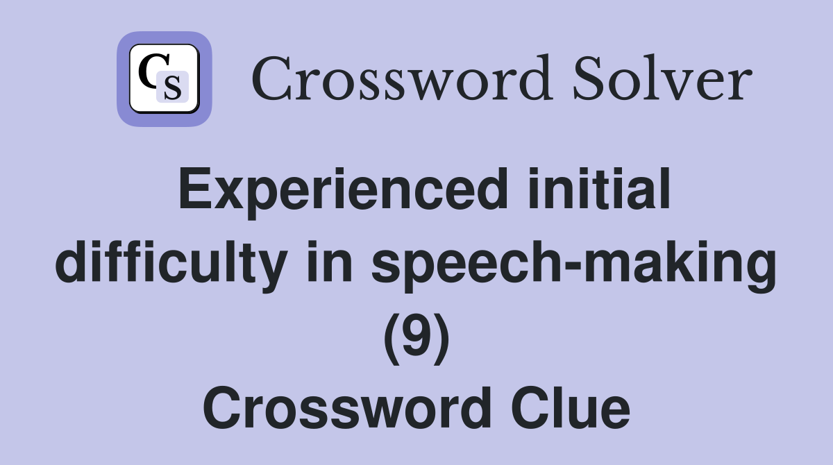 speech making art crossword clue